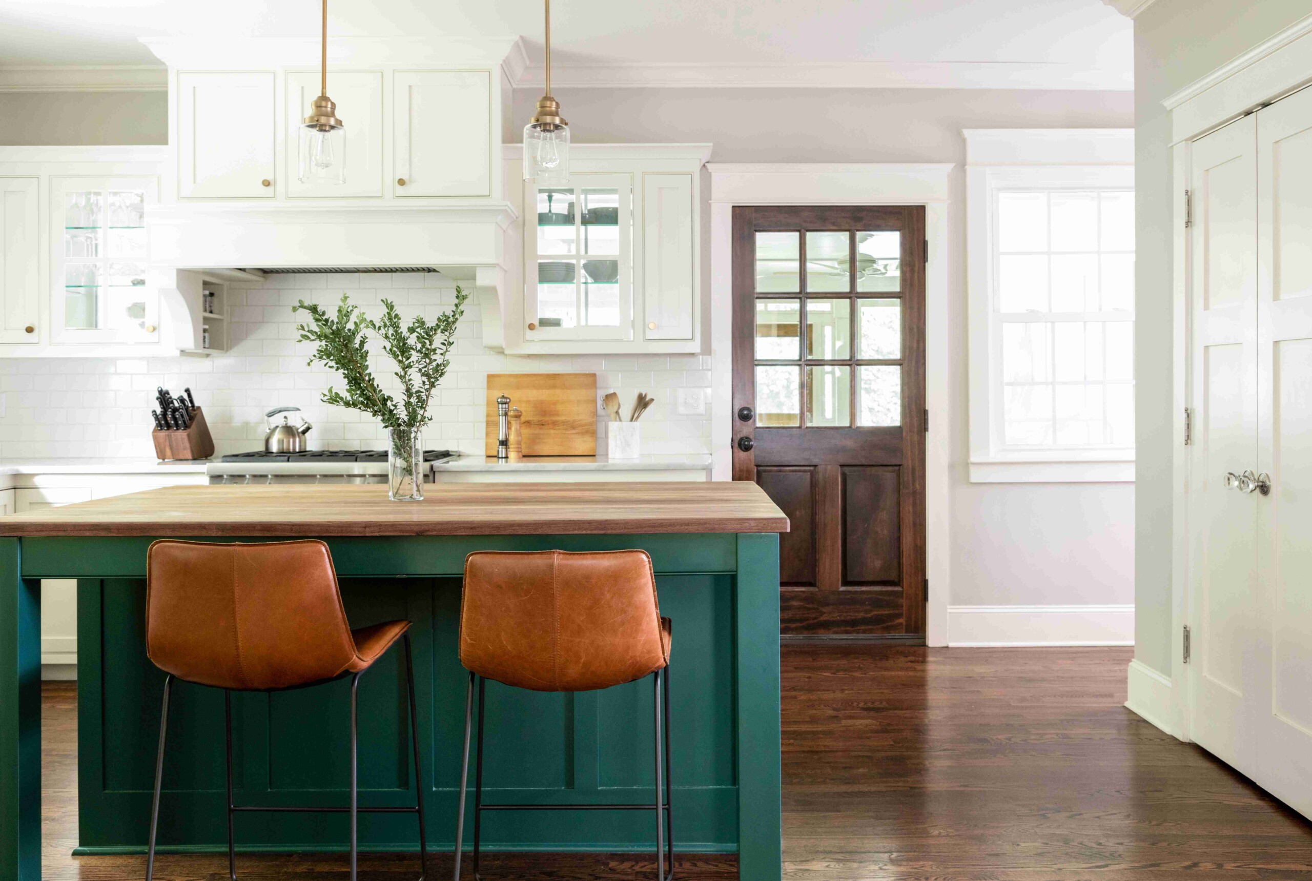 N-Hance Kitchen Cabinet Painting Green