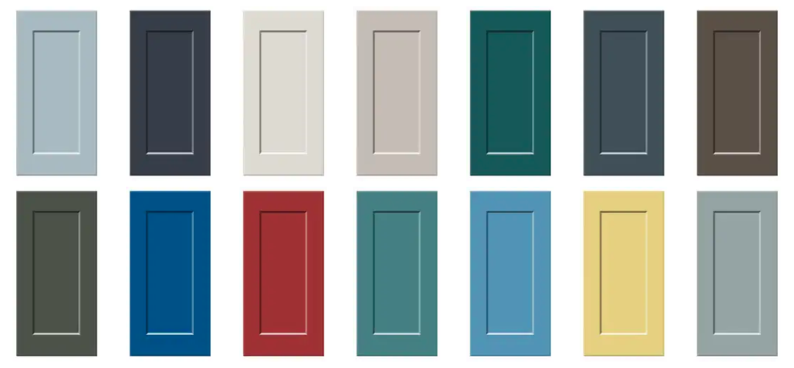 Kitchen cabinet door colours