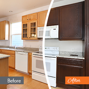 Cabinet Color Change N Hance, How To Change Color Of Wood Kitchen Cabinets